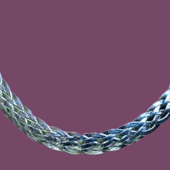 Sterling Silver Braided Chain - Picture 4 of 5